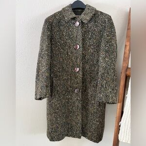 ✨ Vintage Aquascutum Wool Tweed Coat | 1950s–1960s | British Heritage ✨